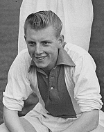 Foto Arend van der Wel (Uit de elftal foto voorafgaande aan de wedstrijd tegen Be Quick (15 maart, 1952))