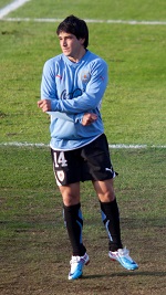 Foto Nicolás Lodeiro (Uruguay - Nederland (8 juni 2011))